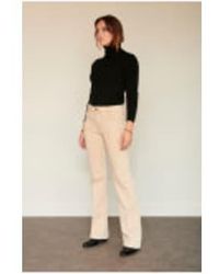 Mkt Studio - Creme Diana Vintage Twill Jeans - Lyst