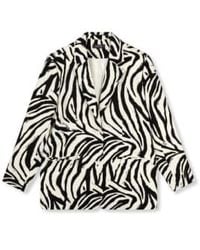 Refined Department - | bodi gewebter zebra blazer - Lyst