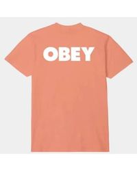 Obey - Bold 2 T-shirt Citrus M - Lyst