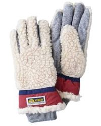 Elmer Gloves - Elmer Teddy Gloves Pile 5 Beige Wine 5 Fingers Em353 - Lyst
