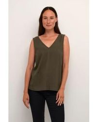 Kaffe - Milia Sleeveless Top In Forest Night - Lyst
