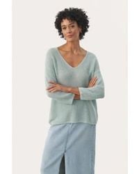 Part Two - Etrona Linen Sweater In Ether - Lyst
