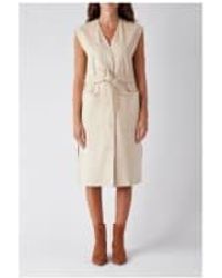 Max Mara - Badesse Faux Suede Long Gilet Col: Albino, Size: L - Lyst