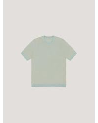 Circolo 1901 - T-shirt à 2 tons fantaisie en bleu foncé bleu cn4417 - Lyst