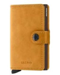 Secrid - Mini Wallet Vintage Ochre One Size - Lyst