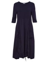 Naya - Cotton Dress With Contrast Top Panelpockets In - Lyst