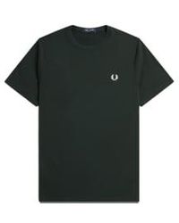 Fred Perry - Crew neck t-shirt night / snow white - Lyst