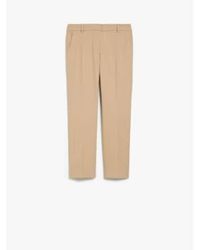 Weekend by Maxmara - Vite Slim Fit Cotton Trouser Col: - Lyst