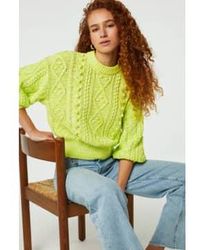 FABIENNE CHAPOT - Suzy 3/4 Sleeve Pullover Lovely Lime S - Lyst