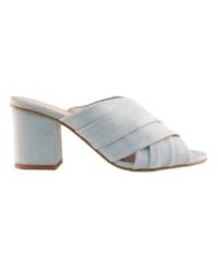 Mint & Rose - And Rose Light Blue Suede Agatha Sandal - Lyst