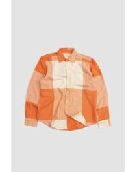 Portuguese Flannel - Placement Shirt Ecru/coral - Lyst