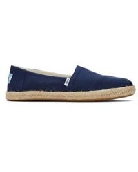TOMS - Womens recycled cotton rope espadrille - Lyst