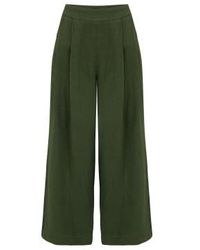 120% Lino - Trouser In Army 16 - Lyst