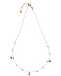 A Beautiful Story - Bl23415 Aware Aventurine Gc Necklace - Lyst