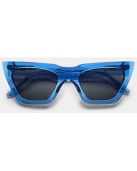 Carhartt X Sunbuddies Grace Sunglasses - Dark Translucent/dark Gray - Blue