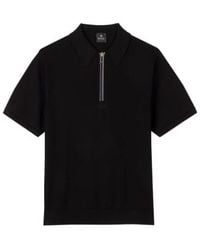 PS by Paul Smith - S/s zip polo - Lyst