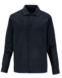 Guide London - Casual Overshirt Jacket Navy 2xl - Lyst