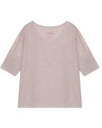 Cashmere Fashion - La chemise chemise en lin en v v-neck halbarm - Lyst