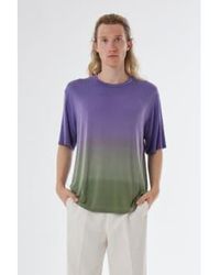Daniele Fiesoli - Linen Faded Design T-shirt /purple - Lyst