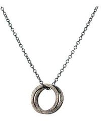 Posh Totty Designs - Mens Textured Two Ring Russian Necklace - Lyst