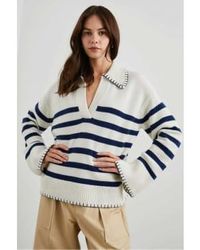Rails - Athena Knitted Sweater Ivory Stripe - Lyst