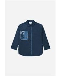 Munthe - Donkey pocket detalle shirt tamaño: 10, col: navy - Lyst