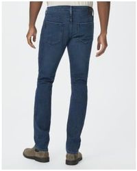 PAIGE - Lennox Damon Vintage Washed Denim Slim Fit Jeans M653f72-b014 36w - Lyst