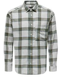 Only & Sons - Only And Sons Life Check Shirt In - Lyst