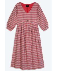 Lowie - & Blue Handwoven Check Dress S - Lyst