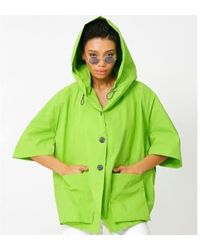 New Arrivals - Bize Jacket With Hood In Apple - Lyst