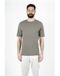 Transit - T-shirt à cou rond en coton italien vert - Lyst