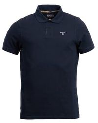 Barbour - Tartan Pique Polo Shirt New Navy M - Lyst
