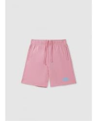 BBCICECREAM - Pantanos pantalones cortos logotipo arco pequeño en rosa - Lyst