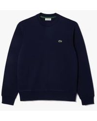 Lacoste - Blue Organic Brushed Cotton S Sweatshirt - Lyst