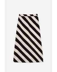 Compañía Fantástica - Cruela Striped Asymmetric Skirt Xs - Lyst