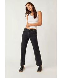Free People - We The Risk Taker Mid-rise Jeans Main Squeeze 25 - Lyst