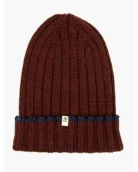 40 Colori - Burgundy Wide Ribbed Beanie Os - Lyst