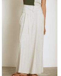 SKATÏE - Washed Linen Palazzo Trousers S - Lyst