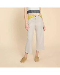 White Stuff - Tia Wide Leg Cropped Jeans Natural Uk 10 / Us 6 - Lyst