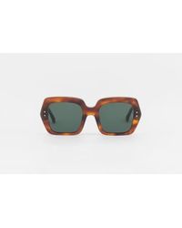 Monokel - Kaia Amber Solid Lens Sunglasses 1 - Lyst