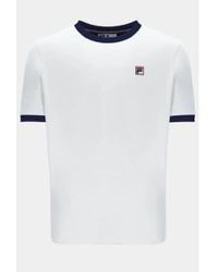 Fila - Marconi Ringer T Shirt Navy 1 - Lyst