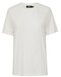 Soaked In Luxury - Columbine locker fit t -shirt in gebrochenem weiß - Lyst