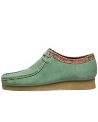Clarks Vert Multi 261424057 Originals X Stussy Wallabee Chaussures