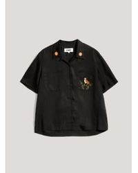 YMC - Vegas Embroidered Short Sleeve Shirt Bkack Xs - Lyst