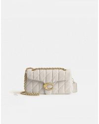 COACH - Quilted Tabby Shoulder 20 Bag With Chain Size: Os, Col: Moss Gre Os - Lyst