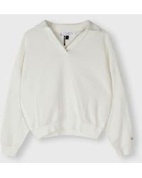 10Days - Texture Fleece Polo Sweater Xsmall - Lyst