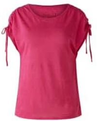 Ouí - Camiseta lino rosa - Lyst