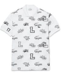 Lacoste - Holiday unisex polo -shirt personalisierte druck weiß - Lyst