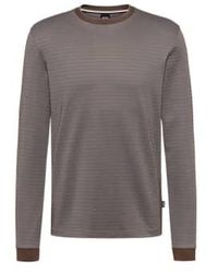 BOSS - Talley 40 Open Long Sleeve Cotton Blend T-shirt 50500448 361 Xl - Lyst