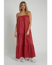 Native Youth - Burgundy Bandeau Tiered Maxi Dress - Lyst